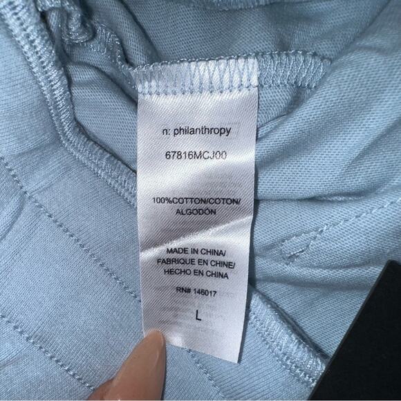 NWT n:Philanthropy Lawes Short Sleeve V-Neck Light Blue Jumpsuit LARGE - Picture 6 of 10